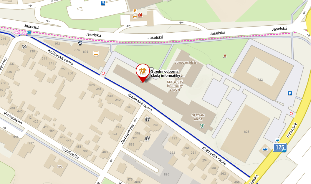 Mapa – SPOJE Kolín